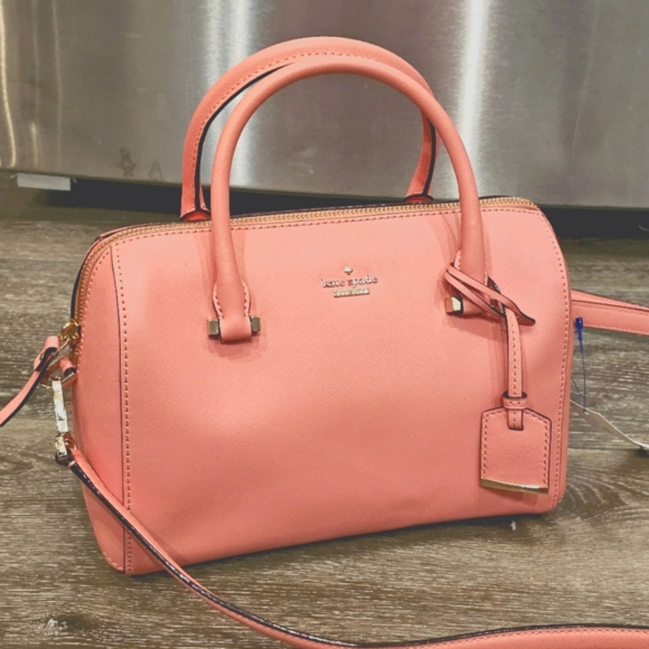 Kate Spade Classic Pink Medium Structured Purse Boston Bag Doctor Style Satchel